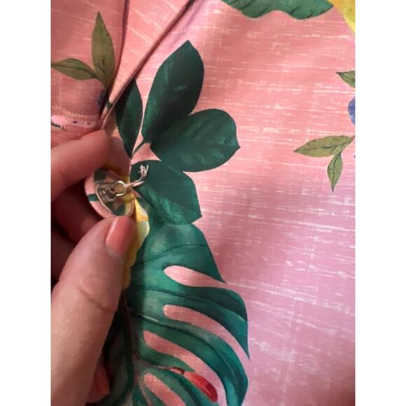 Rachel Zoe Women’s Suit Set Pink Floral Tropical Size Large Blazer NWT - Picture 12 of 12